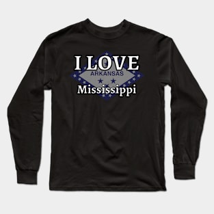 I LOVE Mississippi | Arkensas County Long Sleeve T-Shirt